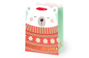 LEGAMI CHRISTMAS GIFT BAG - MEDIUM - POLAR BEAR GB0636